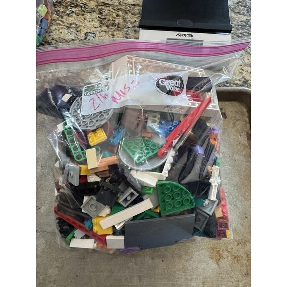 2 TWO POUNDS MIXED LOT OF CLEAN LEGO PIECES from Sets - Picture 2 of 4